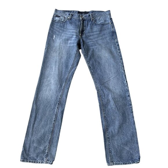 Calvin Klein Jeans Mens 34x34 Rocker Straight Leg Denim Moto Edgy Biker Timeless - Picture 3 of 15